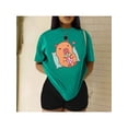 thumbnail image 1 of Playera Blusa De Capybara Recostado Bebiendo Soda Capibara Ropa De Mujer Color Verde Talla Mediana Marca Emil SaEs, 1 of 4