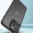 thumbnail image 3 of TECH CIRCLE Colorful Case for iPhone 14 Pro Max (6.7 inch) 2022 - Protective Translucent Back Cover Case, Black, 3 of 8