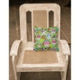 thumbnail image 2 of Carolines Treasures BB5117PW1818 Day of the Dead Green Fabric Decorative Pillow  18H x18W multicolor, 2 of 2