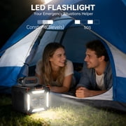 300W portable power station, 259Wh Solar Generator, RVs, hiking, and as a home emergency backup power source.