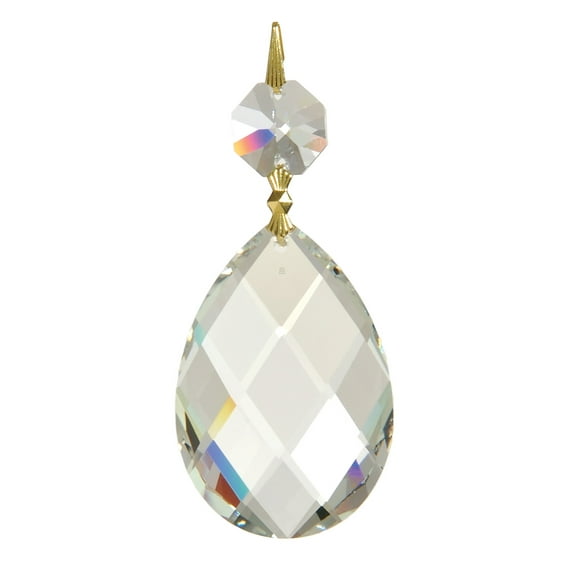 B&P Lamp® 2 Inch (50MM) Crystal Almond Pendalogue