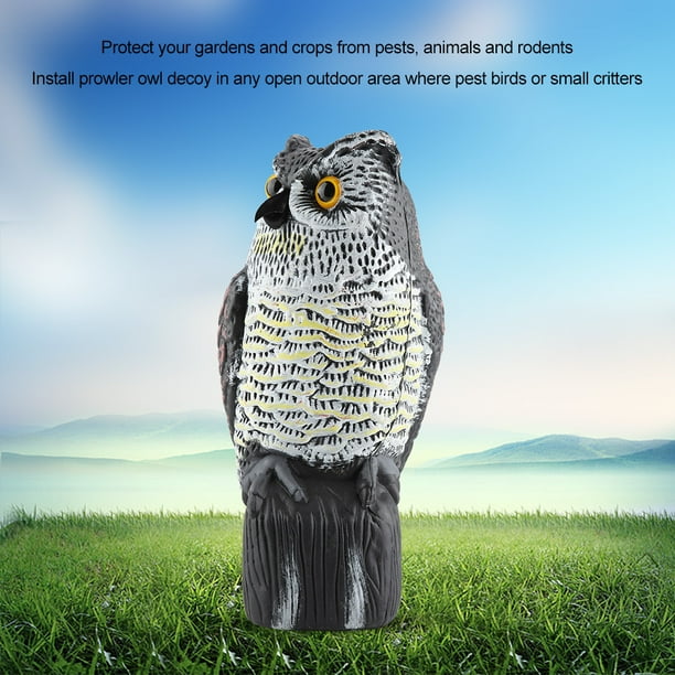 Fake Owl Decoy, Garden Decor Fake Horned Owl Decoy, For Open Outdoor