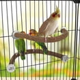 thumbnail image 3 of DOPI Parrot Perches U Shape Easy Installation Natural Wood Parrot Stand Perch Platform Bird Supplies, 3 of 8