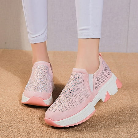 

Up to 30% off Zanvin Women s Fashion Sneakers Clearance Casual Work Shoes Non Slip Running Shoes Athletic Sneakers Thick Soled Sports Walking Shoes Pink Size 9