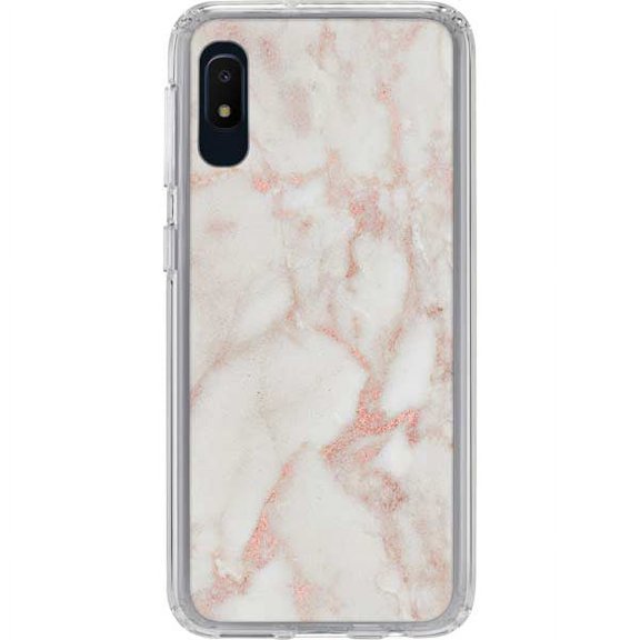 Skinit Marble Rose Gold Marble Galaxy A10e Clear Case
