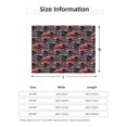 thumbnail image 5 of Rateoe Red And Blue Cars Pattern Flannel Throw Blanket, Ultra-soft Blanket for Bed, Couch, Car, Hypoallergenic Anti-pilling blanket-50"x40"(Horizontal), 5 of 6