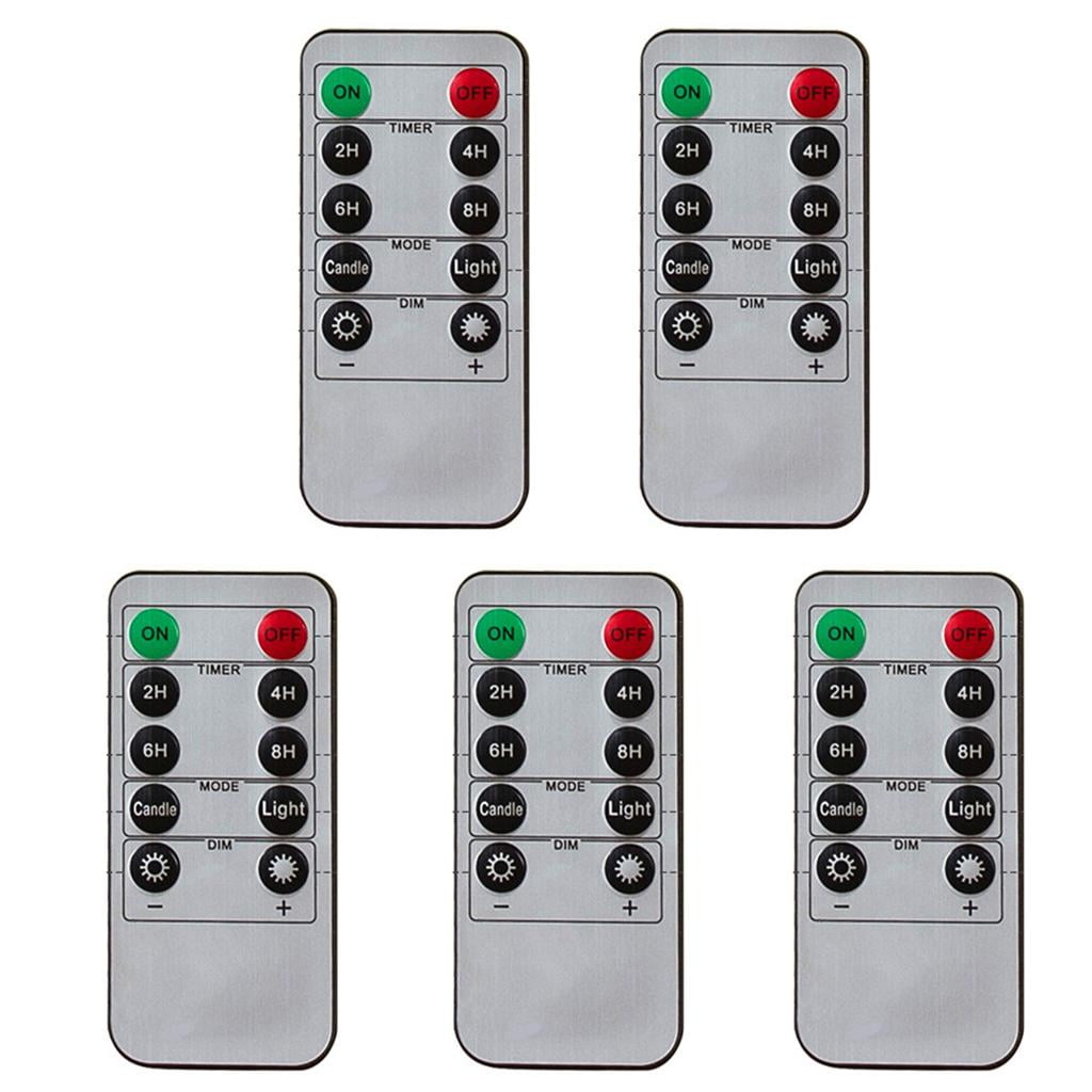 Pack5 LED Remote Control with for Various Flameless LED Candles, 2/4/6