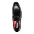 thumbnail image 3 of STACY ADAMS Mens Black Metal Bit Kaylor Almond Toe Stacked Heel Slip On Leather Dress Loafers Shoes 13 M, 3 of 4