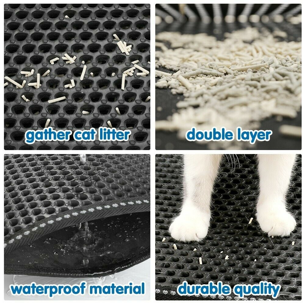 Buy kaxionage Cat Litter Mat, Litter Box Mat,Honeycomb Double Layer  Trapping Litter Mat Design,Waterproof Urine Proof Kitty Litter Mat ,Easy  Clean Scatter Control (30 X 24, 1Pack Brown) Online at Low Prices