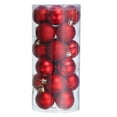 thumbnail image 1 of 24Pcs 1.5" Bolas de Navidad Adornos Conjunto de Bolas Colgantes para ?rbol de Navidad Decoraci?n (Rojo) Unique Bargains adornos decorativos colgantes, 1 of 7