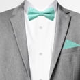 thumbnail image 3 of Jacob Alexander Men's Floral Pocket Square Handkerchief Hanky - Turquoise, 3 of 5