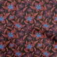 thumbnail image 1 of oneOone Rayon Maroon Fabric Floral Sewing Craft Projects Fabric Prints By Yard 56 Inch Wide, 1 of 4