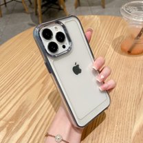 Dteck For iPhone XR Case Crystal Clear Not Yellowing Military Grade Drop Protection Electroplate Edge Plating Soft Shockproof Anti Scratch For iPhone XR,Blue