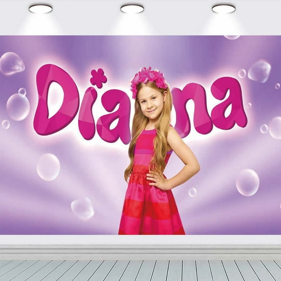 Love Diana school Poster Backdrop Banner Party Supplies Birthday Decorations Background for Photography Taspestry