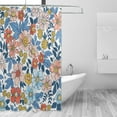 thumbnail image 2 of FREEAMG Elegant Spring Flowers Shower Curtain for Bathroom Waterproof Fabric Shower Curtains Bathtub Curtain with 12 Hooks, 60"x 72" for Bath Hotel Room, 2 of 6