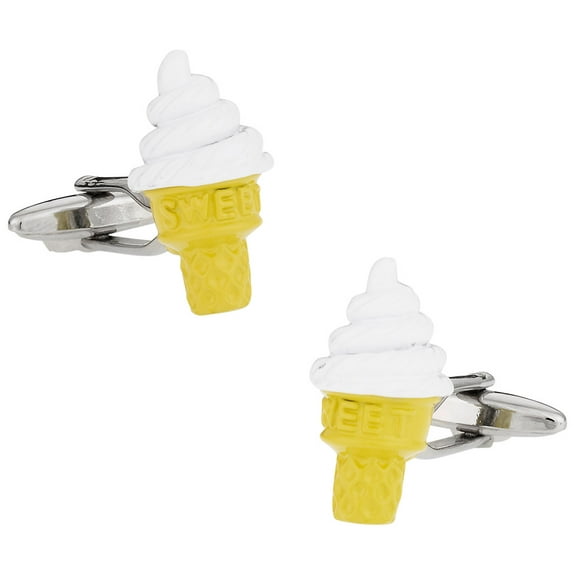 Ice Cream Cone Cufflinks by Cuff-Daddy
