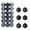 Black, variant on Lzobxe Christmas Tree Decoration 36PCS Christmas Xmas Tree Ball Bauble Hanging Home Party Ornament Decor 3CM Christmas Gifts