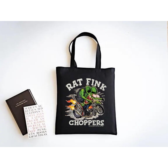 Rat Fink Tote Bag Ed Big Daddy Roth Choppers Classic Design, a gift just for you