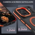 thumbnail image 4 of VENINGO Magnetic Phone Case for iPhone 18 Pro Max / 17 Pro Max Compatible with Mag-safe,Translucent Matte Shockproof Scratch Resistant iPhone 18 Pro Max Case / 17 Pro Max Case，Orange, 4 of 8