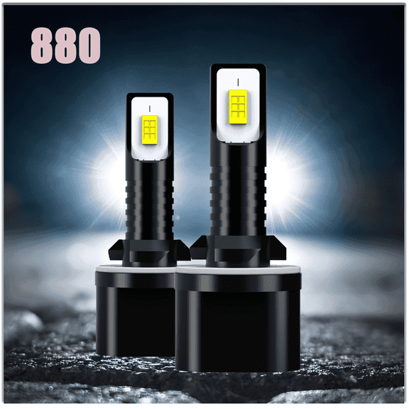 880 LED Fog Light Replacement Bulbs White 880 6000K Automotive Bulb