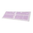 thumbnail image 1 of PBT Pudding Keycaps, Remplacement Keycaps Zero Gloss Matte OEM HEET HIGH SOFNENT DoubleShot Injection Translucent pour Office Purple, Jaune, 1 of 7