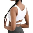 thumbnail image 2 of Blotona Women Lingerie Sports Bra Sexy Cutout Crop Workout Tops with Removable Padded Cups Training Yoga Active Bra, 2 of 9