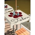 thumbnail image 2 of Outdoor Tablecloth with Umbrella Hole for Patio/Picnic/Party/Camping, Buffalo Plaid Paw Waterproof Table Cloth Square Cover Washable, Cute Cats Pets Pawprints Farmhouse Retro (54"x 54"), 2 of 8
