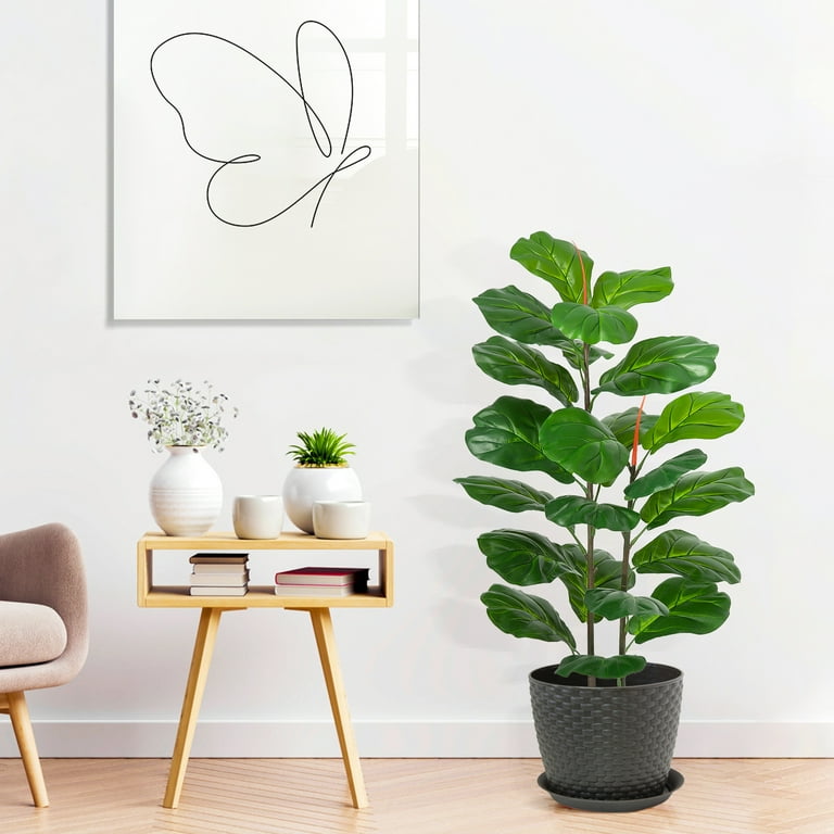 Fiddle leaf fig faux tree outlet