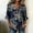 Multicolor, variant on Dolkfu V-Neck Summer Tops for Women 2026 Multicolor Button Retro Vintage Elbow-Length Printed Refined Flowers Blouses & Tops Multicolor,Xxl