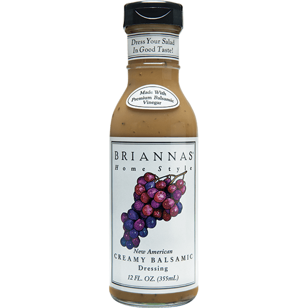Briannas Home Style New American Dressing Creamy Balsamic 12 fl oz Pack of 3