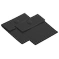 thumbnail image 1 of Unique Bargains 4x4 Inch Jewelry Pouches, 2 Pack Soft Velvet with Snap Button Portable Storage for Necklace Rings, Black, 1 of 7