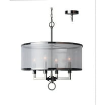 Woodbridge Lighting Jamison 4-light Metal Pendant Chandelier in Antique Nickel