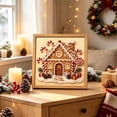 thumbnail image 5 of Cififendec Christmas Pearl Beaded Art Painting Kit, 7.90", Premium Christmas Winter Scene Framed Canvas for Sideboard Tabletop Presenting, 5 of 6