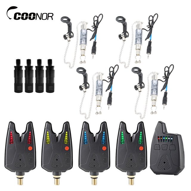 Alertas Electrónicas de Pesca Alarma de Mordida LED Alarma de Pesca Inalámbrica Digital