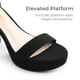 thumbnail image 3 of Sandalias de Plataforma con Tacón Grueso para Mujer DREAM PAIRS en Negro, 3 of 7