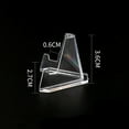 thumbnail image 5 of 10pcs Clear Acrylic Stands Badge Display Rack Easel Holder Clear Easel Stands, 5 of 6