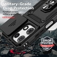 thumbnail image 6 of JBuwsdan For Moto G 2026 Case,For Moto G Play 2025 Case Built in Finger Ring Holder Kickstand,Heavy Duty Shockproof Full Body Protective Phone Cover - Black, 6 of 8