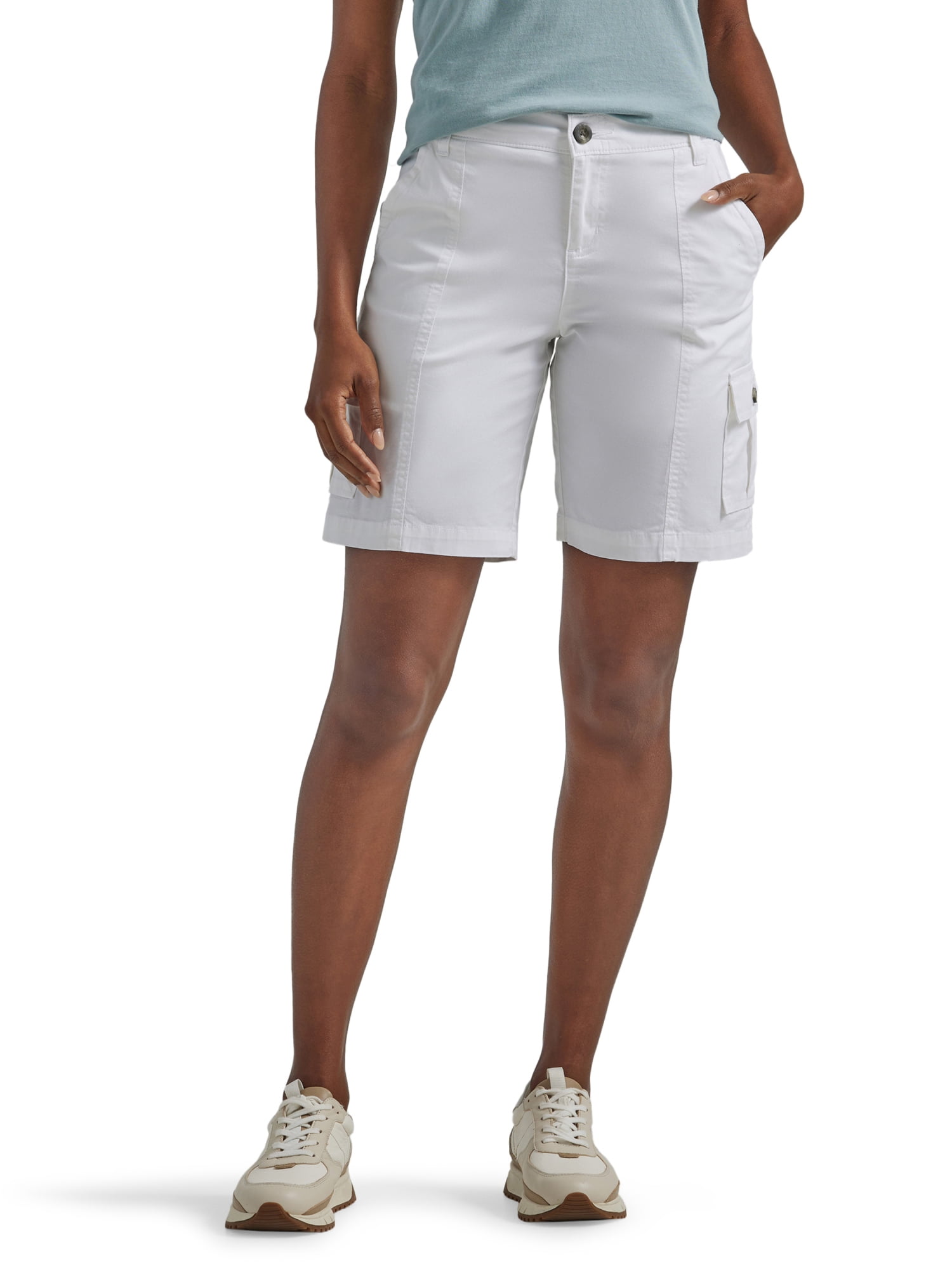 Lee Women's Flex-To-Go Relaxed Fit Cargo Bermuda Shorts, Sizes 2-18 -  Walmart.com