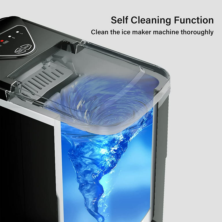 Mini Ice Maker Machine Electric Countertop Self-cleaning Car Ice