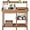 Brown, variant on QISHENSHUI 45.2x17.7x47.6'' (LxWxH) Potting Benches Outdoor Garden Potting Table Work Bench with Removable Sink Drawer Rack Shelves Work Station, Gray