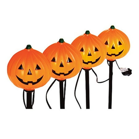 - Halloween Pathway Lights, PumPKins, 4 Pc. Set, Noma, V37131-88