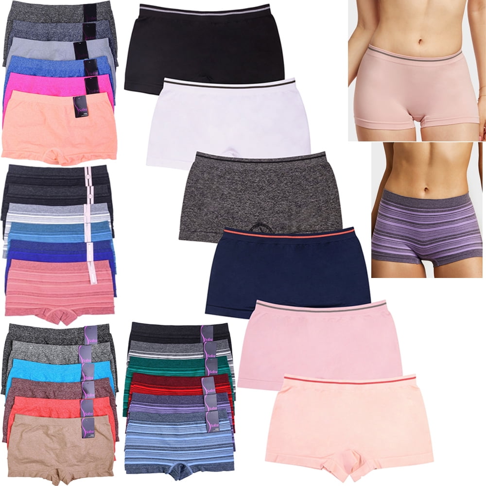 Women Boyshorts Panties Female Cool Shorts Skin-friendly Boxer Briefs 4 Colors