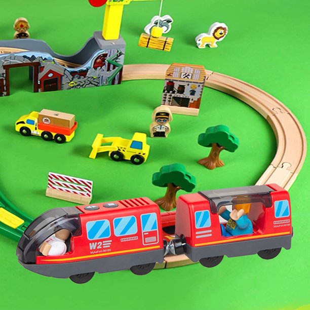 Battery Operated Action Connection) Train Set for Wooden Train Tracks