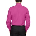 thumbnail image 3 of Men's Berlioni Long Sleeve Regular Fit Button Up Solid Dress Shirt, 3 of 5