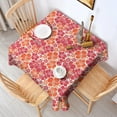 thumbnail image 2 of Pioneer Flower Floral Print Pattern Square Tablecloth,Waterproof Square Table Cover,Wipeable Spillproof Washable Table Cover for Home Kitchen Party Decor 52"x52"(132x132cm), 2 of 6