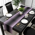 thumbnail image 3 of Purple Black Ombre Table Runner 108 Inches Long, Modern Gradient Abstract Art Kitchen Coffee Dining Table Decoration for Home Party Birthday Wedding Home Decor 13x108 Inches, 3 of 8