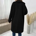 thumbnail image 7 of Womens Fleece Sherpa Long Jacket Fall Winter Coats Fuzzy Button Down Warm Outerwear with Pockets, 7 of 7