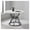 White+Black, variant on Resenkos 47.3-inch Round Walnut Wood Grain Dining Table for 4-6 People – Modern Industrial Black Metal Base, Hourglass Frame, MDF Tabletop with Anti-Slip Pads