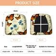 thumbnail image 3 of Pioneer Flower and Butterfly Seat Covers for Dining Room Chairs Set Of 6,Stretch Printed Washable Chair Seat Cover with Elastic Ties and Button,Removable Waterproof Couch Cushion Covers, 3 of 6