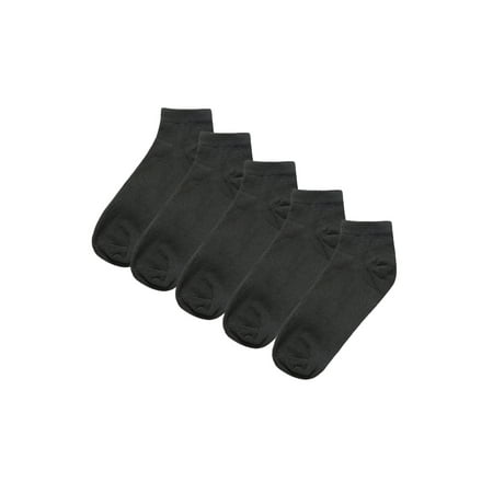 

Unique Bargains Soft Cotton Athletic Ankle Socks 5-Pack (Junior & Women s)